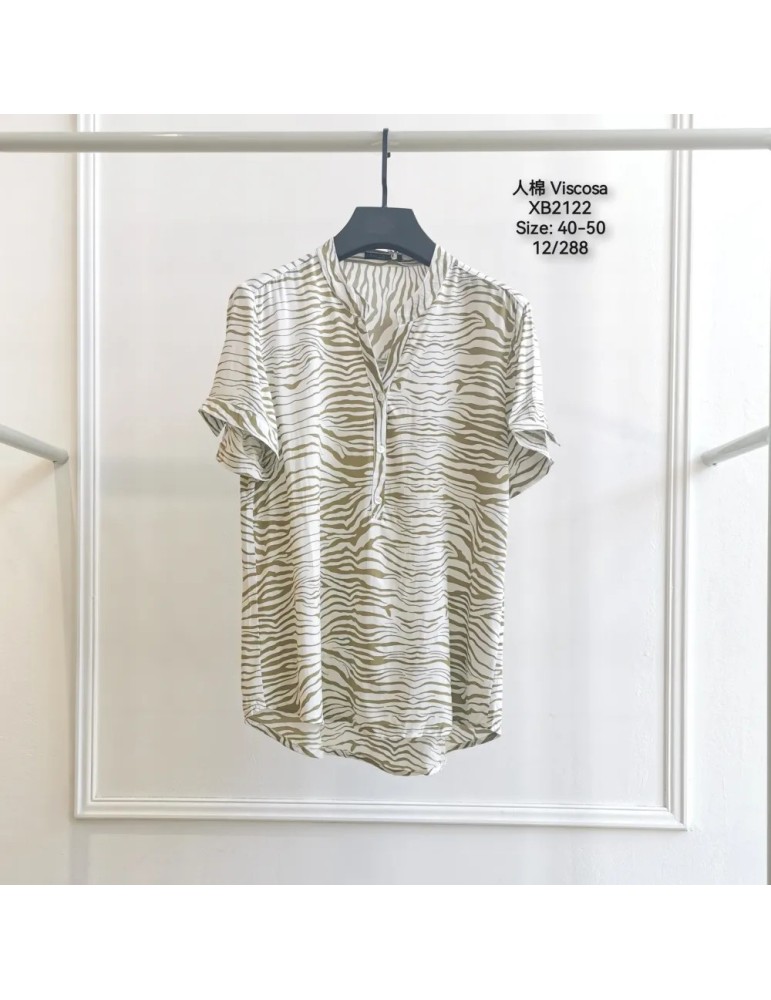 Camisa Viscosa XB2122-ANIMAL PRINT (Pack 12) Camisa Viscosa XB2122-ANIMAL PRINT (Pack 12)