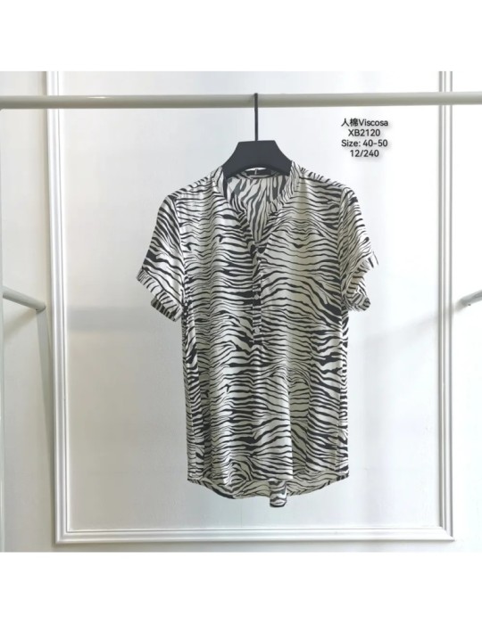 Camisa Viscosa XB2120-ANIMAL PRINT (Pack 12) Camisa Viscosa XB2120-ANIMAL PRINT (Pack 12)