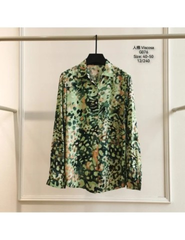 Camisa Viscosa G076-ANIMAL PRINT (Pack 12)