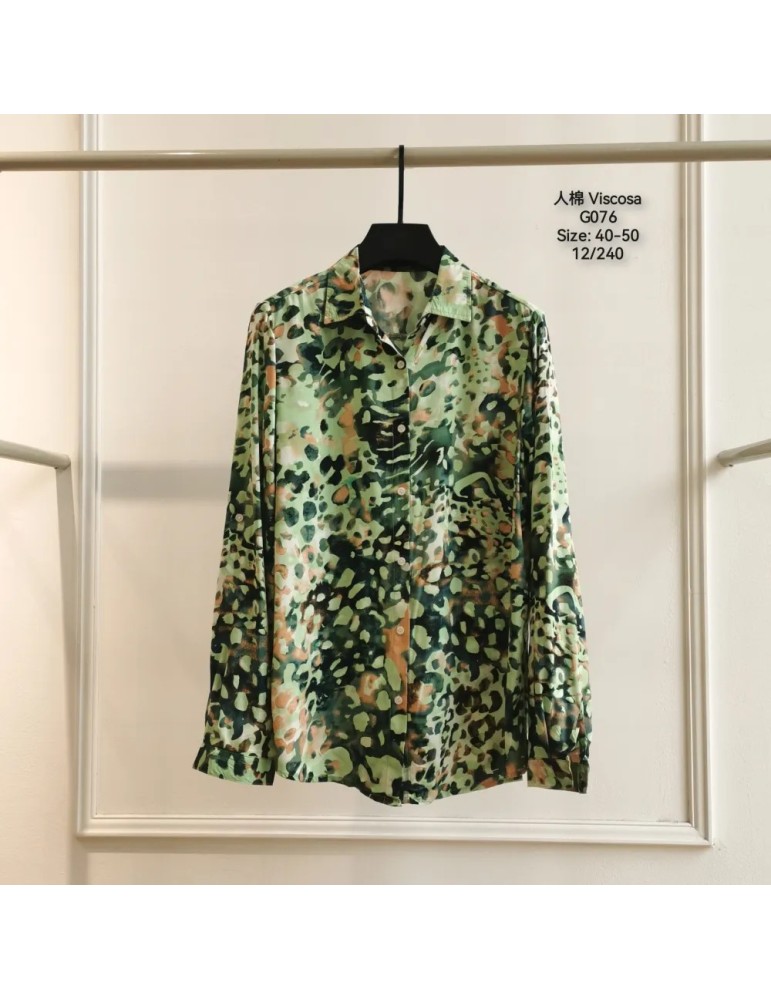 Camisa Viscosa G076-ANIMAL PRINT (Pack 12)