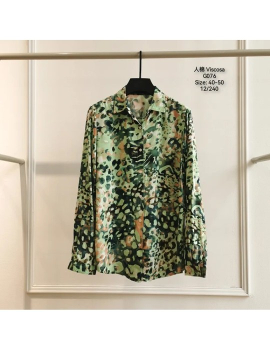 Camisa Viscosa G076-ANIMAL PRINT (Pack 12)