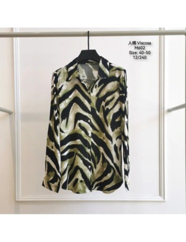 Camisa Viscosa M602-ANIMAL PRINT (Pack 12)