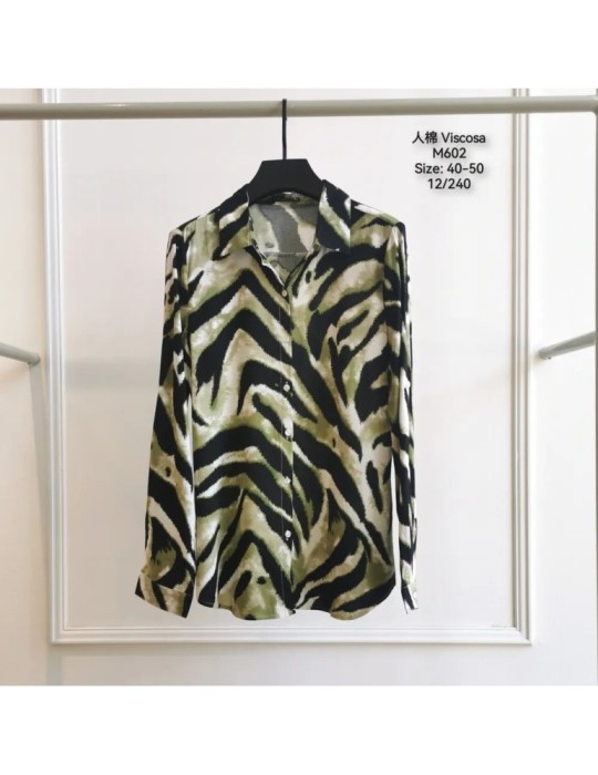 Camisa Viscosa M602-ANIMAL PRINT (Pack 12) Camisa Viscosa M602-ANIMAL PRINT (Pack 12)
