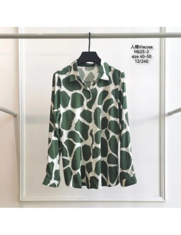 Camisa Viscosa M625-2 ANIMAL PRINT (Pack 12)