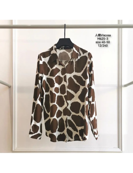 Camisa Viscosa M625-3 ANIMAL PRINT (Pack 12)