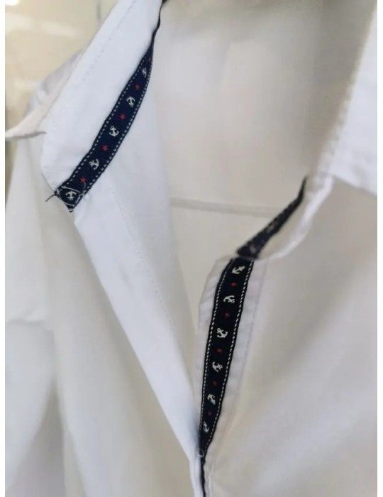 Camisa Oxford L053-Blanco (Pack 12)