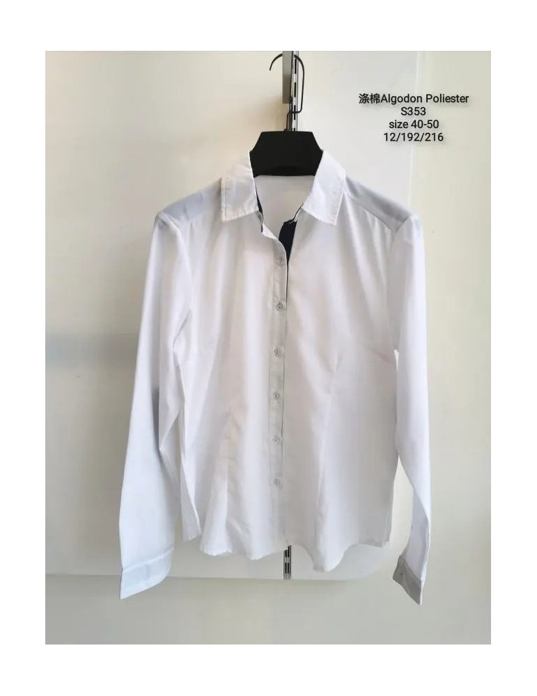 Camisa Oxford S353-BLANCO (Pack 12)