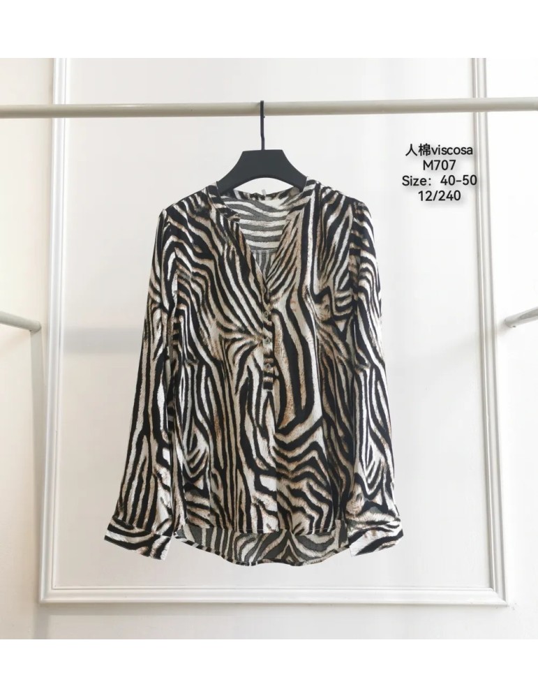 Camisa Viscosa M707-ANIMAL PRINT (Pack 12)