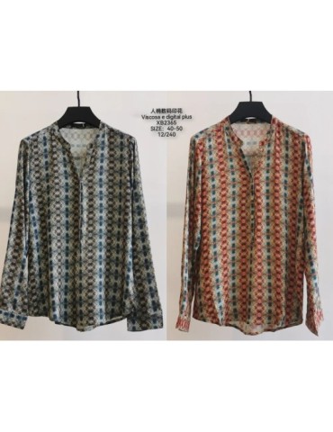 ▷ Camisa Viscosa Estampada XB2365 | Boteli