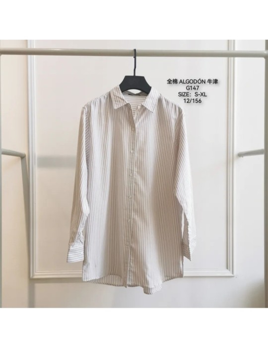 Camisa Oxford G147-RAYAS (Pack 12)