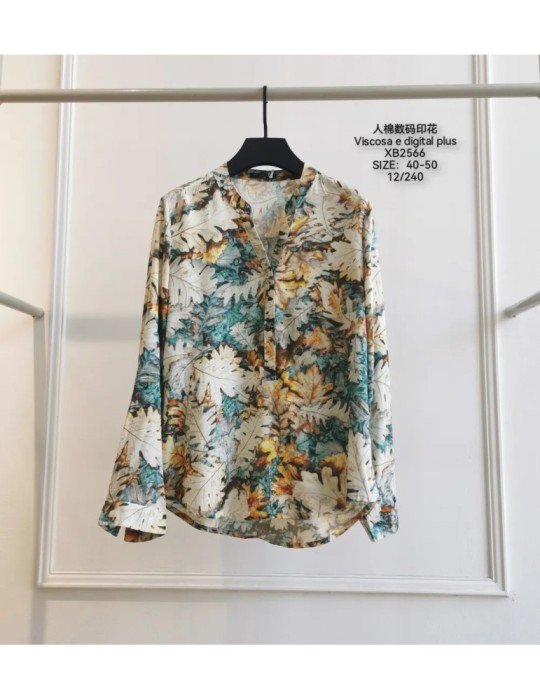 ▷ Camisa Viscosa Estampada XB2566 | Boteli