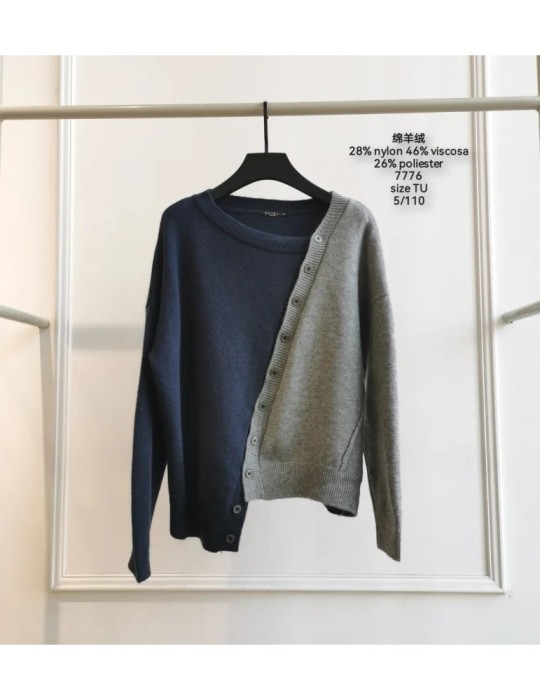 Jersey 7776-AZUL GRISACEO (Pack5)