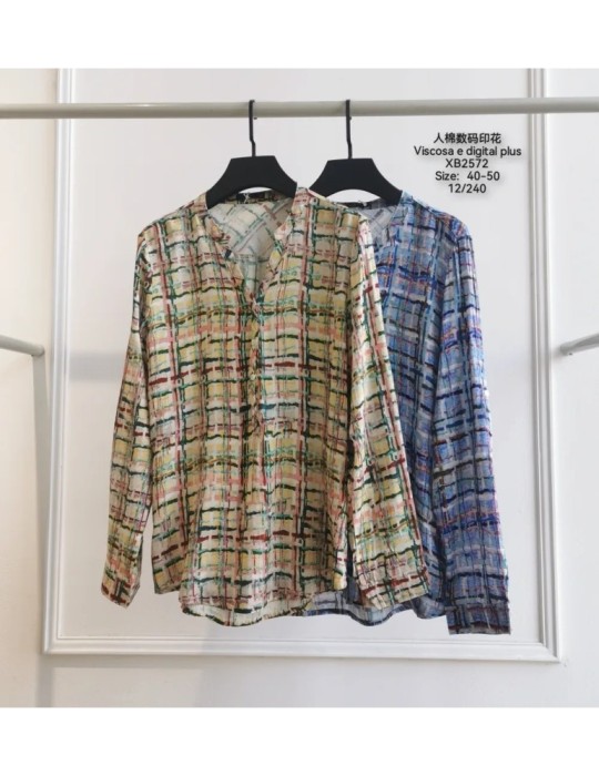 ▷ Camisa Viscosa Estampada XB2572 | Boteli