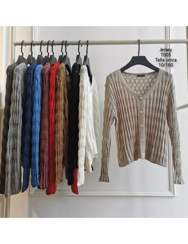 Jersey Cuello Pico T005-MEZCLADO (Pack10)