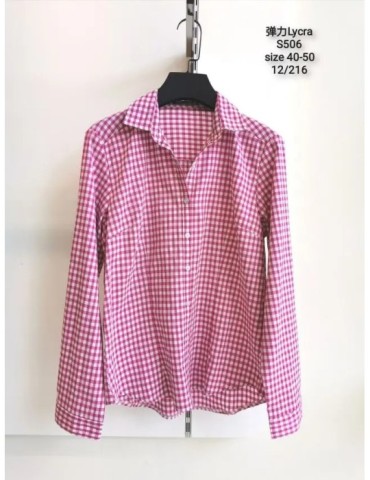 Camisa Oxford S506-Cuadros (Pack 12)