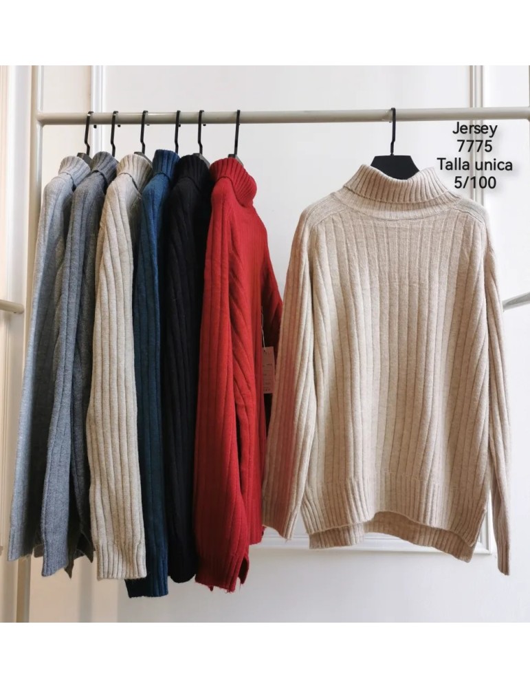 Jersey Cuello Alto7775 CAMEL (Pack5)