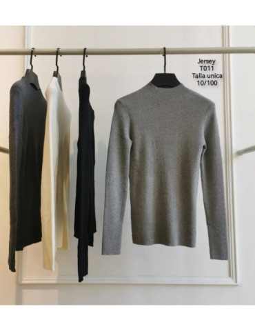 Jersey Cuello Medio T011-MEZCLADO (Pack10)