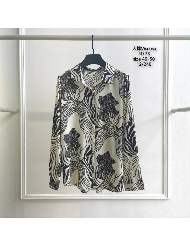 Camisa Viscosa M773-ANIMAL PRINT (Pack 12)