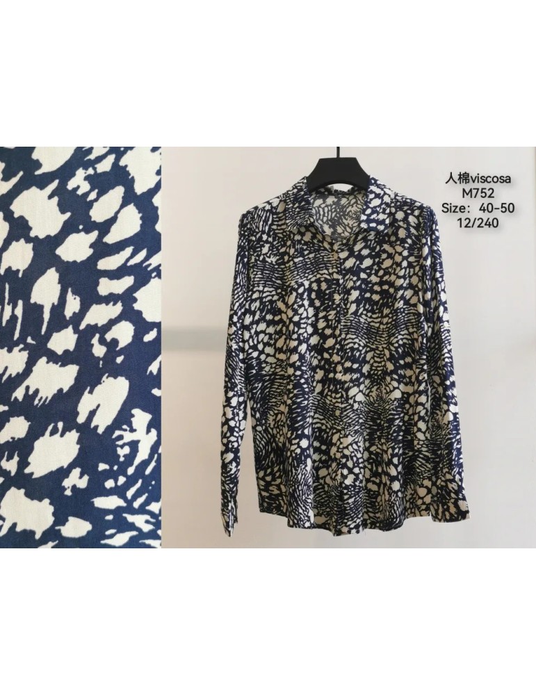 Camisa Viscosa M752-ANIMAL PRINT (Pack 12)