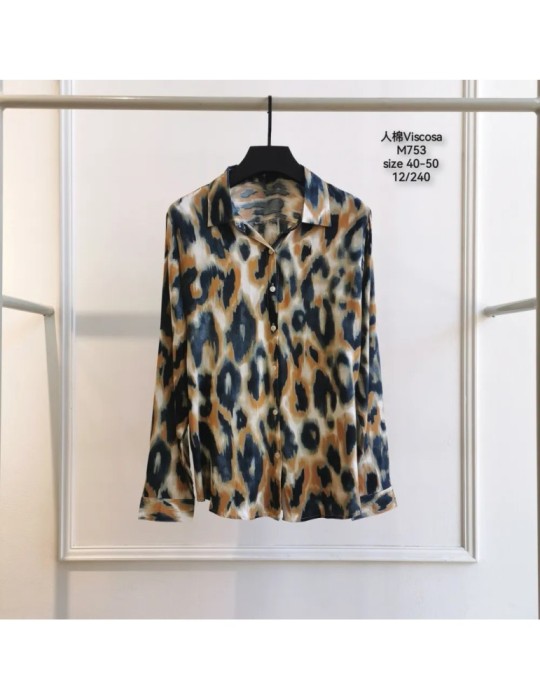 Camisa Viscosa M753- ANIMAL PRINT (Pack 12)