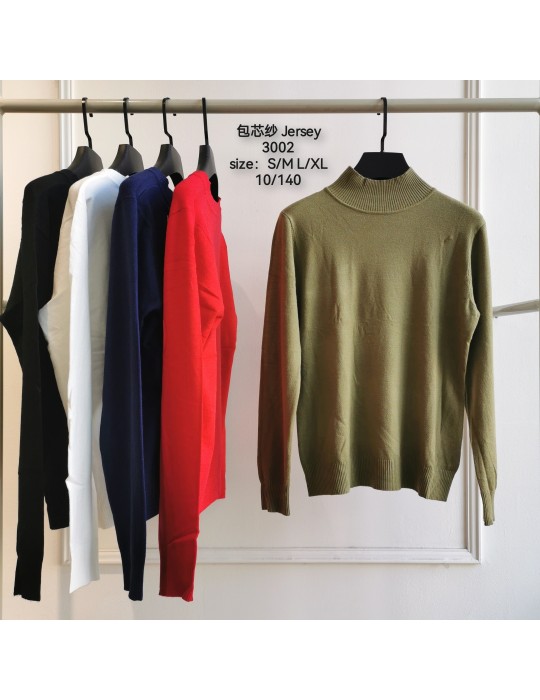 Jersey Cuello Medio 3002 (Pack 10)