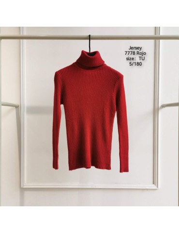 Jersey Cuello Alto 7778 ROJO (Pack5)