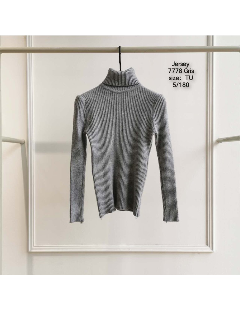 Jersey Cuello Alto 7778 GRIS (Pack 5)