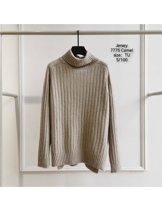 Jersey Cuello Alto7775 CAMEL (Pack5)