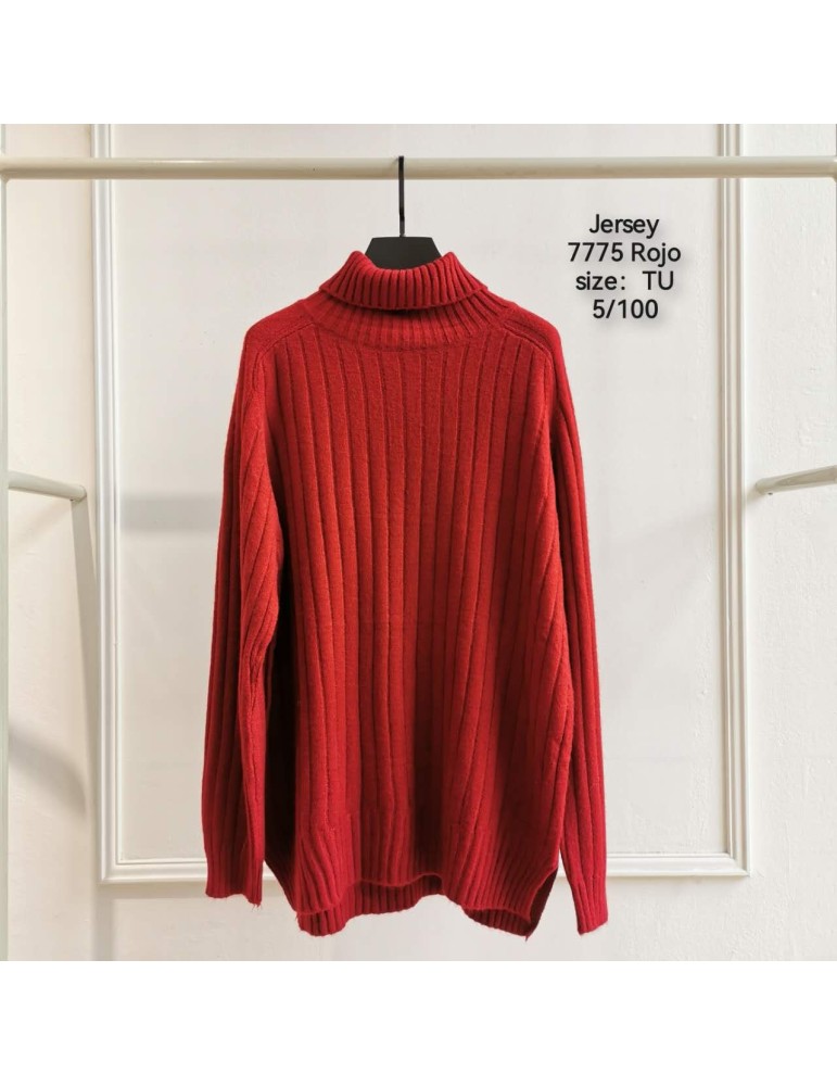 Jersey Cuello Alto 7775 ROJO (Pack5)