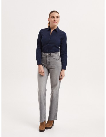 Camisa Oxford M077 Azul Marino (Pack 12)