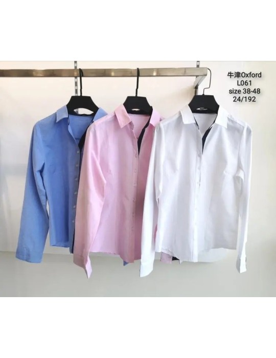 Camisa Oxford L061-BLANCO (Pack 24) Camisa Oxford L061-BLANCO (Pack 24)