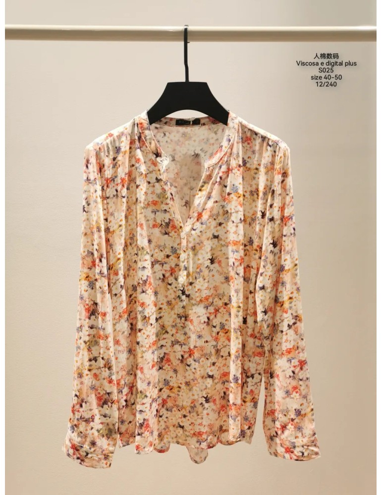 ▷ Camisa Viscosa Mujer Estampado S025 (Pack 12)