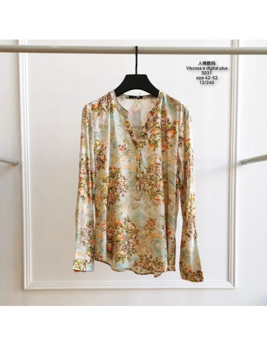 ▷ Camisa Viscosa Estampada S031 (Pack 12) | Boteli