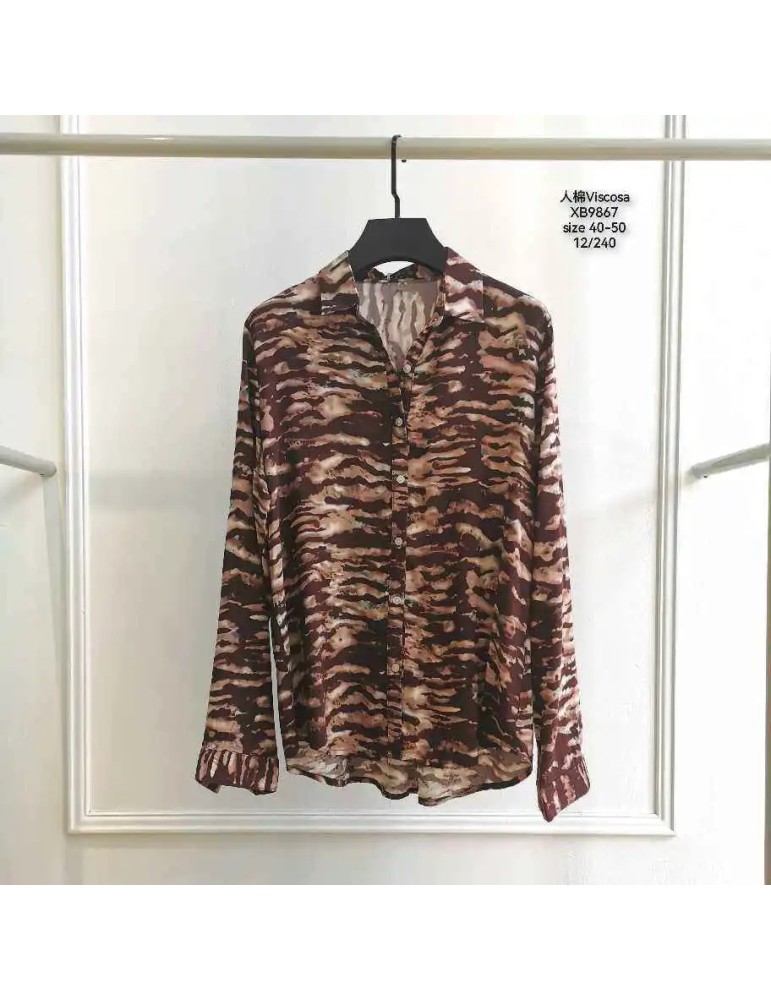Camisa Viscosa XB9867-ANIMAL PRINT (Pack 12)