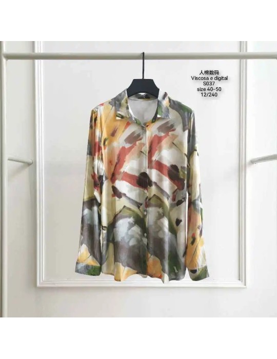 ▷ Camisa Viscosa Estampada S037 (Pack 12)