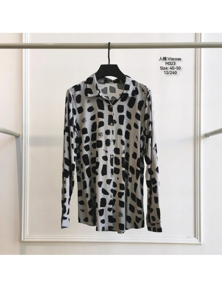Camisa Viscosa M323-ANIMAL PRINT (Pack 12)
