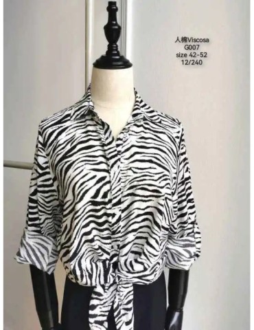 Camisa Viscosa G007-ANIMAL PRINT (Pack 12)