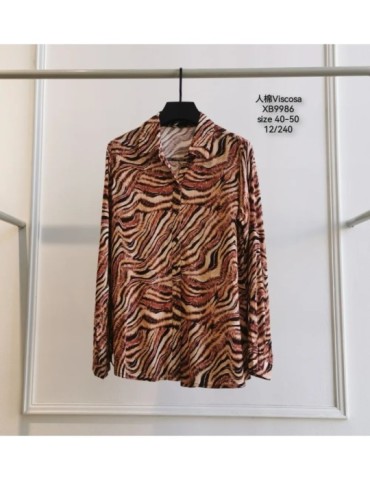 Camisa Viscosa XB9986-ANIMAL PRINT (Pack 12)