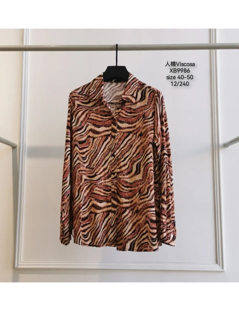 Camisa Viscosa XB9986-ANIMAL PRINT (Pack 12)