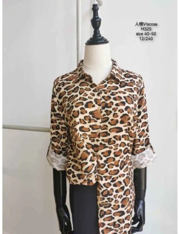 Camisa Viscosa M325-ANIMAL PRINT (Pack 12)