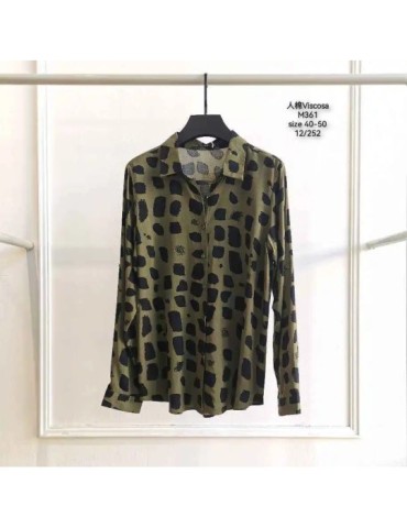 Camisa Viscosa M361-Animal Print (Pack 12)