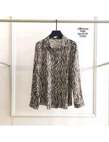Camisa Viscosa M360-Animal Print (Pack 12)