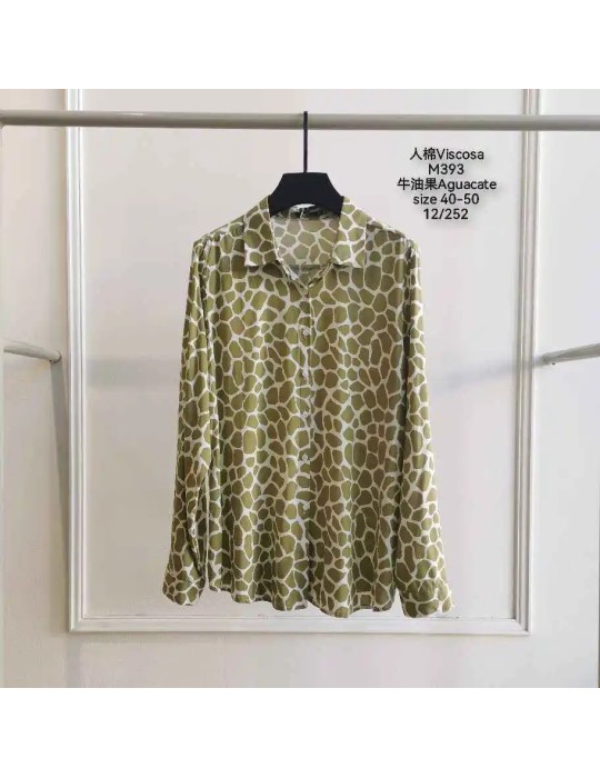 Camisa Viscosa M393- ANIMAL PRINT (Pack 12)