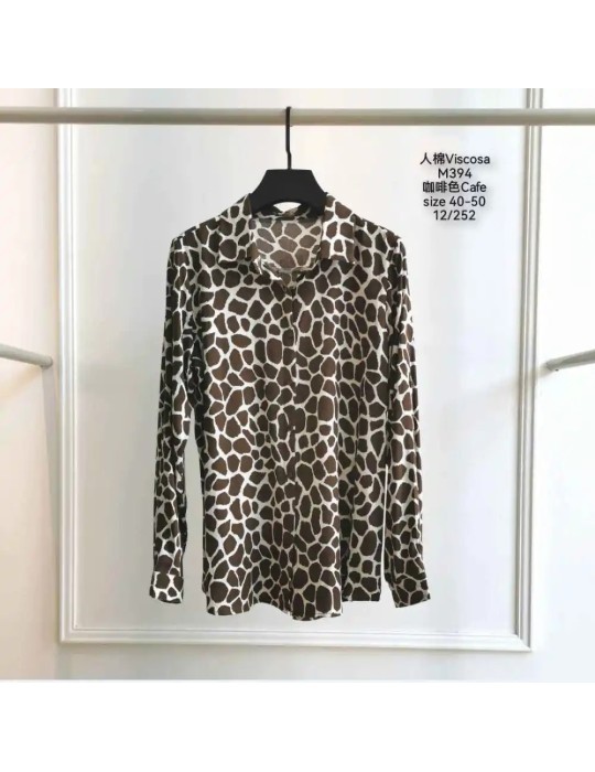Camisa Viscosa M394- ANIMAL PRINT (Pack 12)