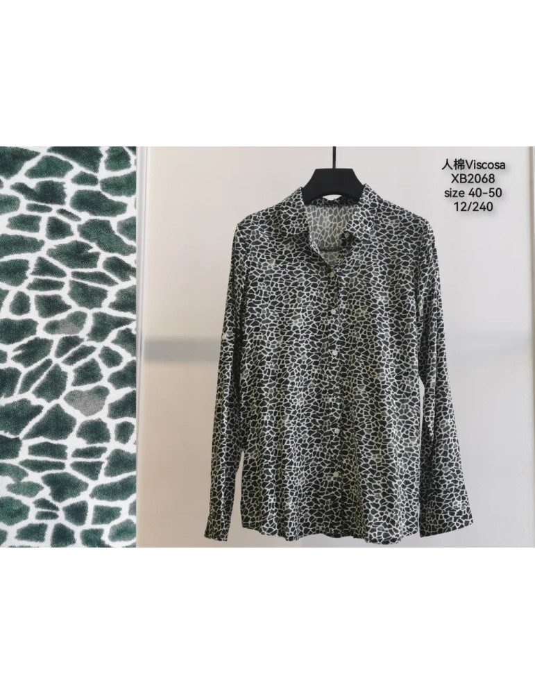 Camisa Viscosa XB2068-ANIMAL PRINT (Pack 12)