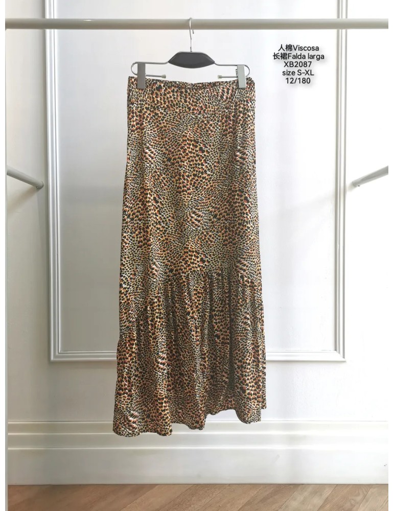 Falda Viscosa XB2087-ANIMAL PRINT (Pack 12)