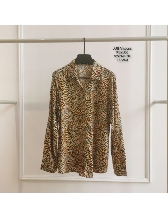 Camisa Viscosa XB2086-ANIMAL PRINT (Pack 12)
