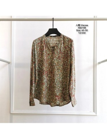 Camisa Viscosa XB2108-ANIMAL PRINT (Pack 12)