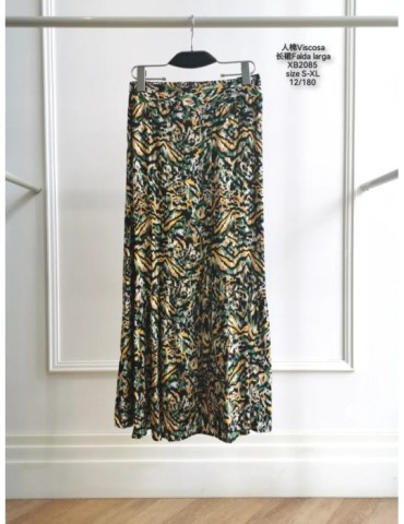 Falda Viscosa XB2085-ANIMAL PRINT (Pack 12)