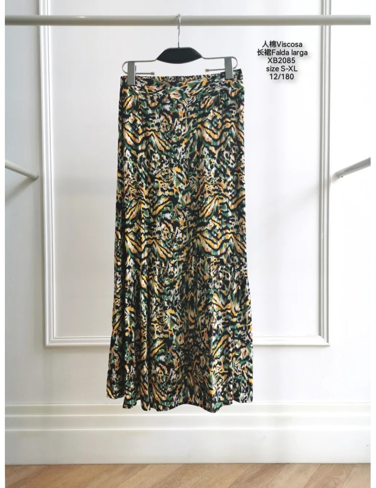 Falda Viscosa XB2085-ANIMAL PRINT (Pack 12)